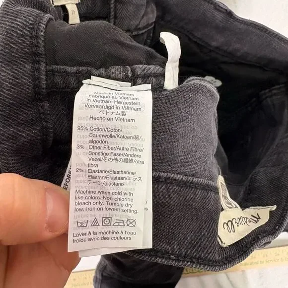 Madewell Black The 10" High Rise Skinny Jeans 27P - Picture 12 of 12